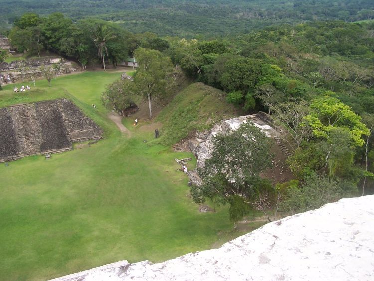 Xunantunich — Jan and Patti Far Below