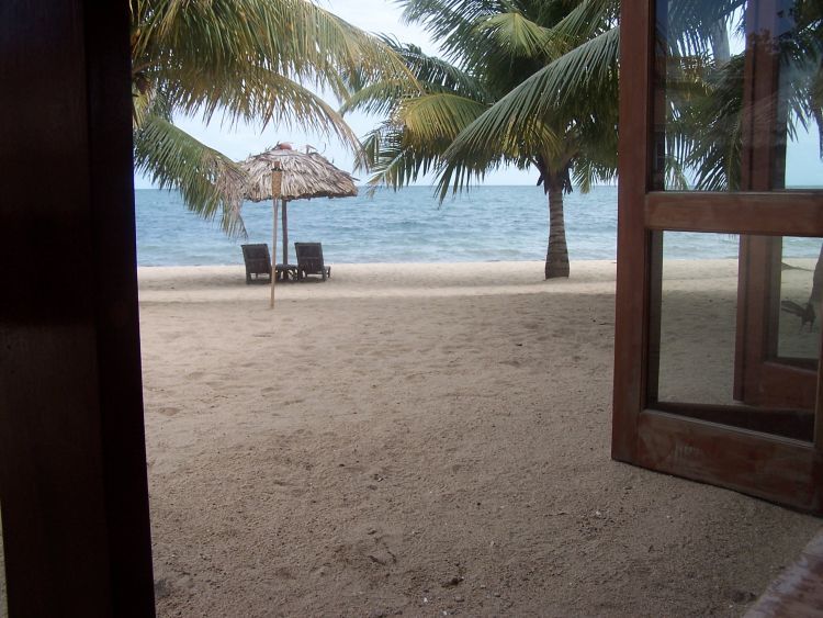 Jaguar Reef Lodge — View from Lunch Table
