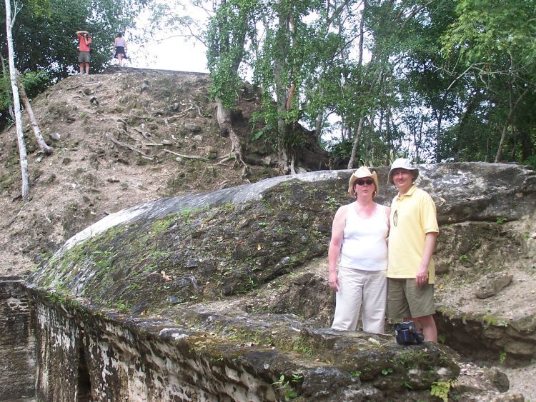 Cahal Pech — Ken and Jan