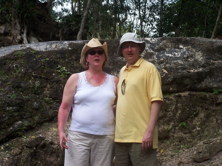 Cahal Pech — Jan and Ken