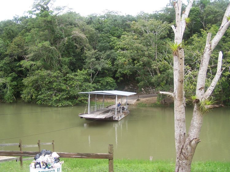 Xunantunich — The Hand Cranked Ferry River Crossing