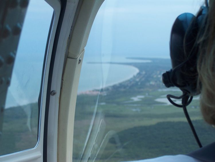 Helicopter — Approaching the Coast