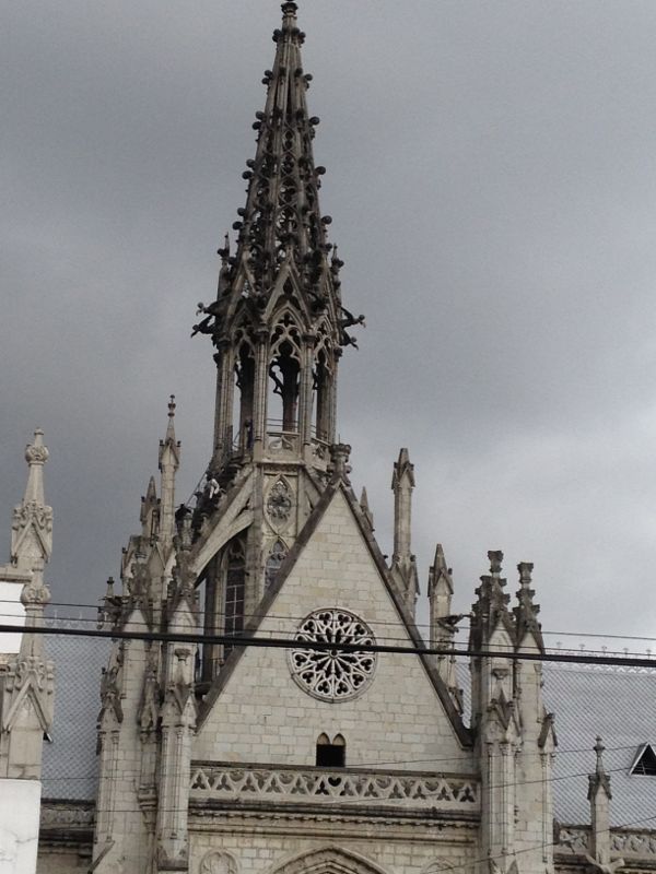 Neo-Gothic Spire of La Basilica