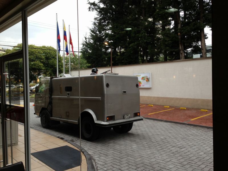 Military Vehicle at McDonald's