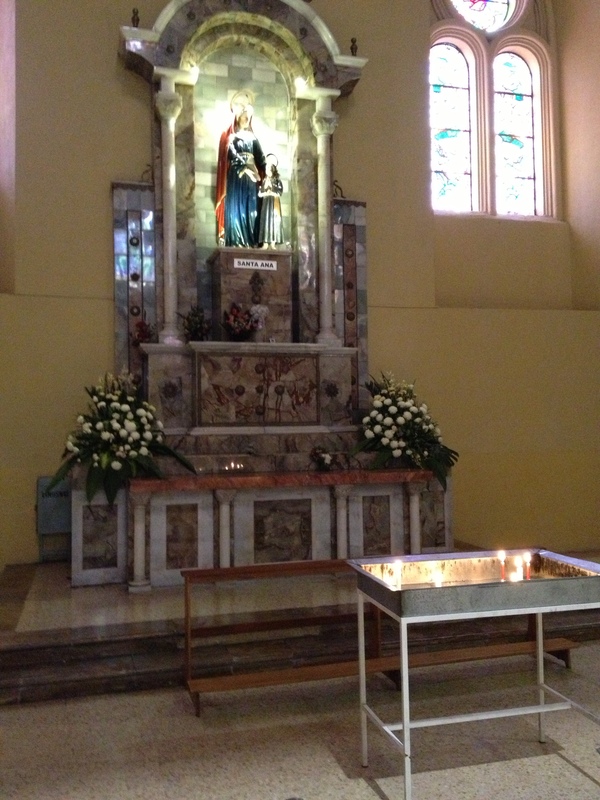 Altar with Lighted Candles