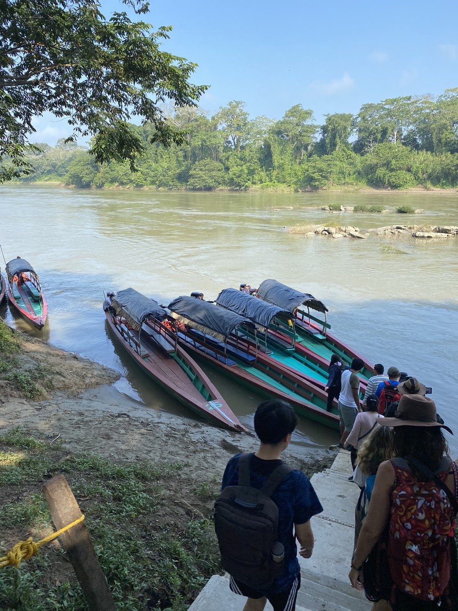 Lanchas on the Rio Usumacinta