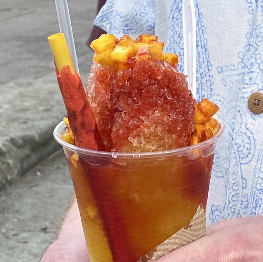 Pineapple and Chile Snowcone