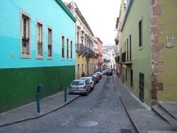A typical Guanajuato street