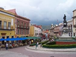 Statue and Street in Guanajuato 2