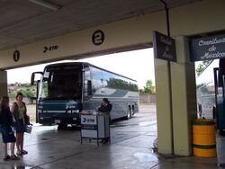 A Bus at the Bus Station