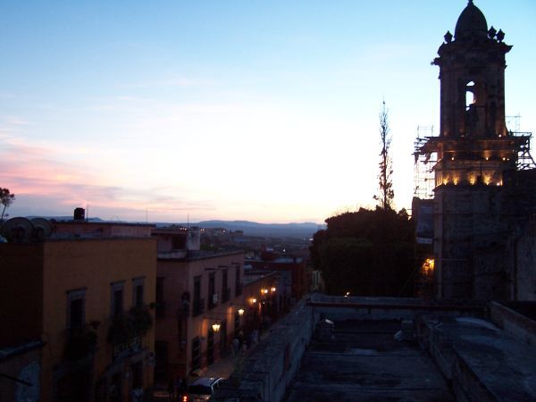 View from our roof at sunset 1