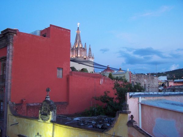 View from our roof at sunset 3