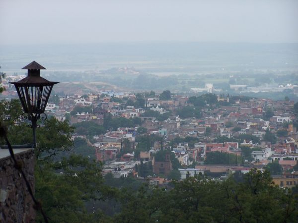 View from stairs above El Chorro