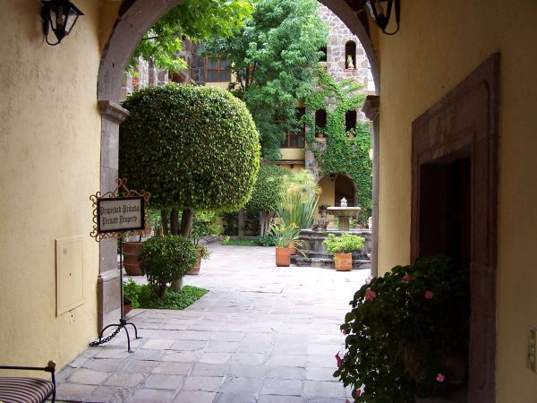 A view inside a typical door